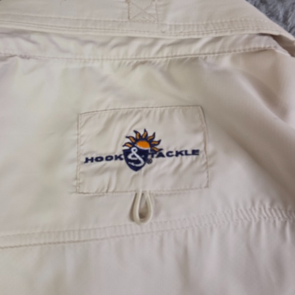 Hook & Tackle Fishing Shirt Lot Men's Medium 2pc Short Sleeve UPF Quick Dry - Picture 10 of 14